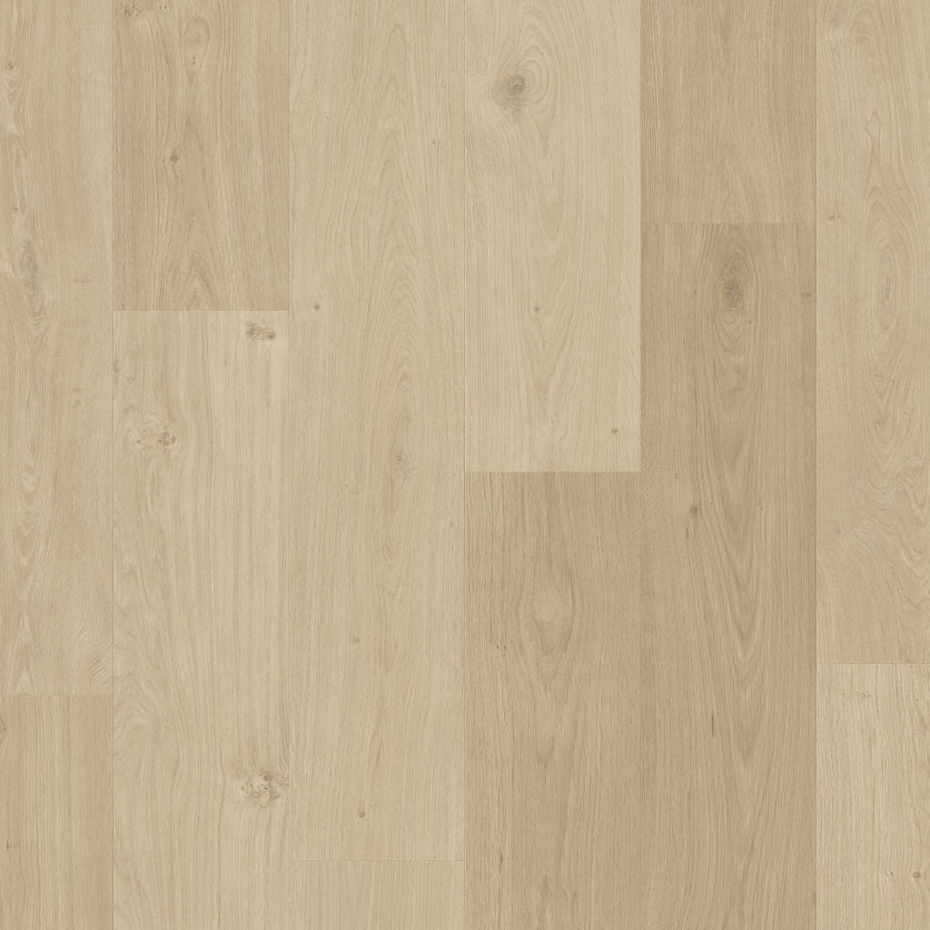Quick-Step Alpha Vinyl Blos – Coast Oak Sand Rigid Vinyl Flooring (AVSPU40322) - Premium Quick-Step collection featuring oak luxury vinyl tile flooring with waterproof technology and easy click-fit installation