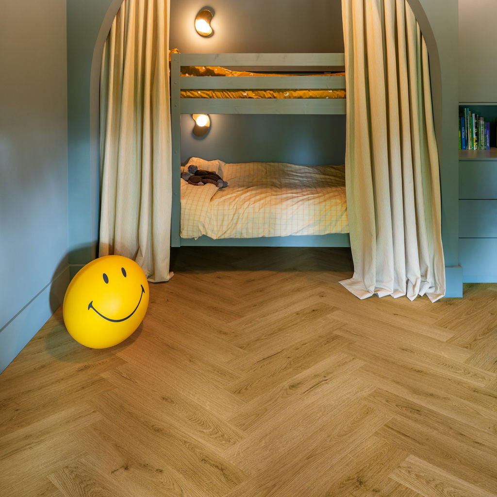 Quick-Step Alpha Vinyl Ciro Botanic Smoked Oak AVHBU40363 - Premium Quick-Step collection featuring oak luxury vinyl tile flooring with waterproof technology and easy click-fit installation
