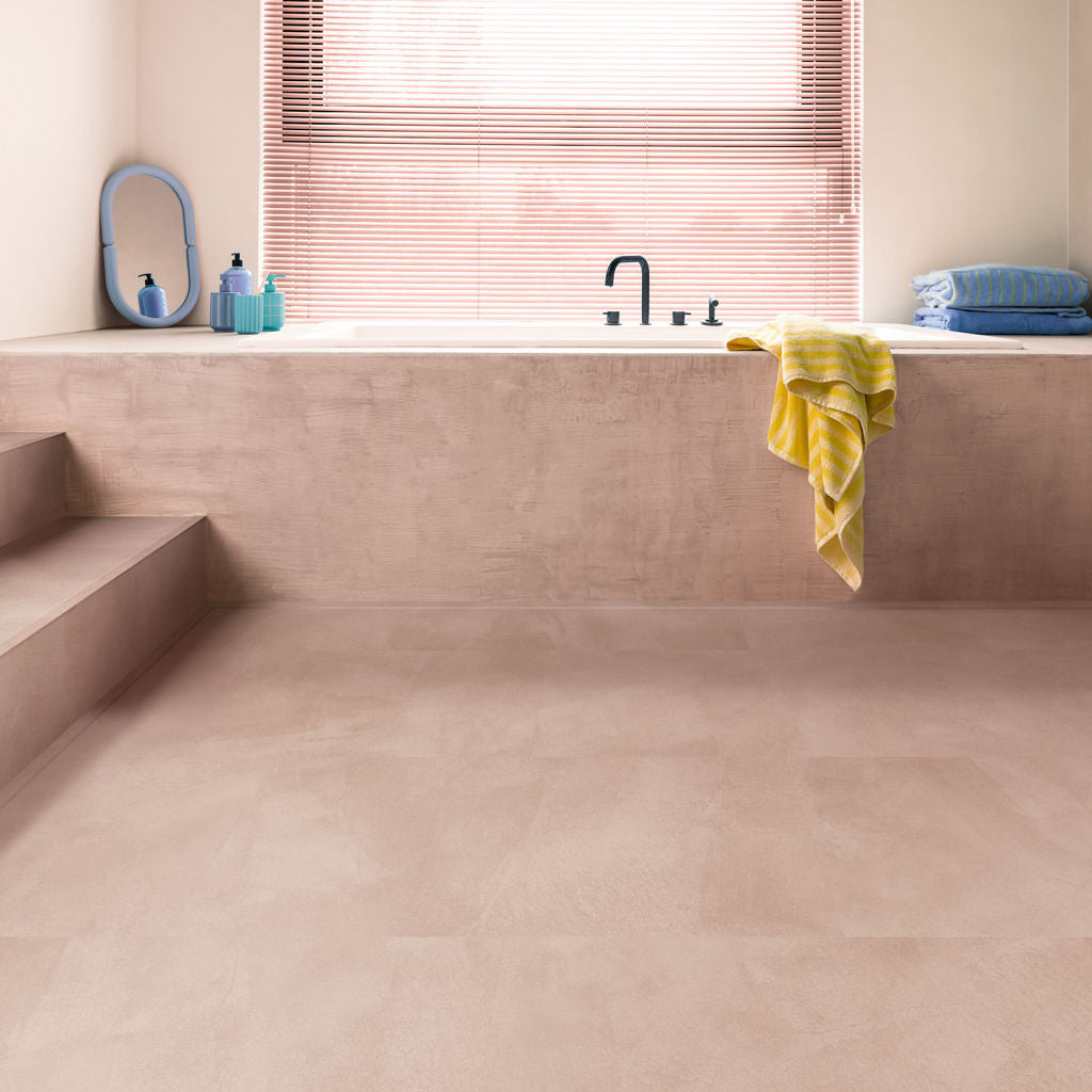 Quick-Step Alpha Vinyl Illume Soft Blush AVMTU40333 - Premium Quick-Step collection featuring luxury vinyl tile flooring with waterproof technology and easy click-fit installation