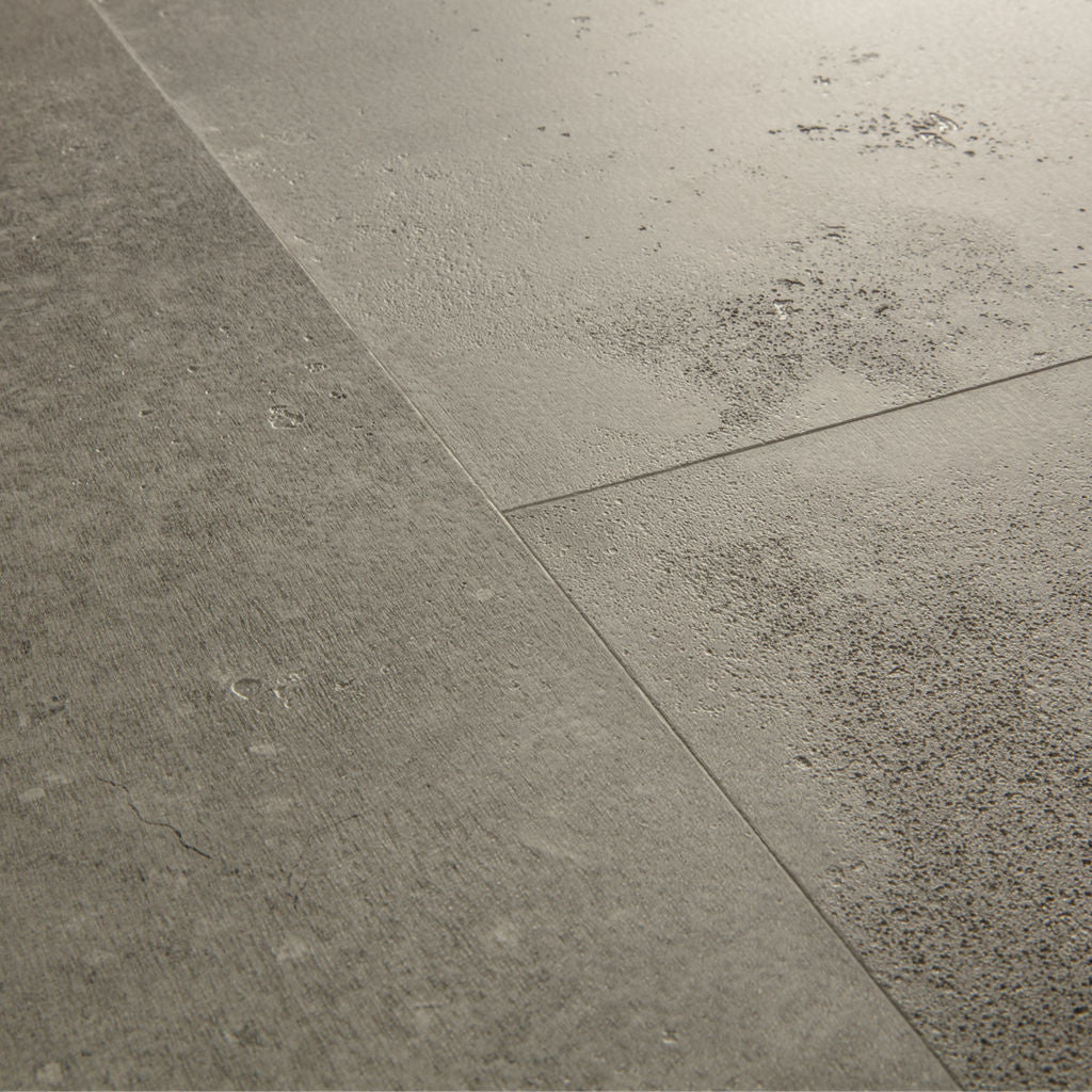 Quick-Step Alpha Vinyl Illume Cloudy Concrete AVMTU40273 - Premium Quick-Step collection featuring luxury vinyl tile flooring with waterproof technology and easy click-fit installation
