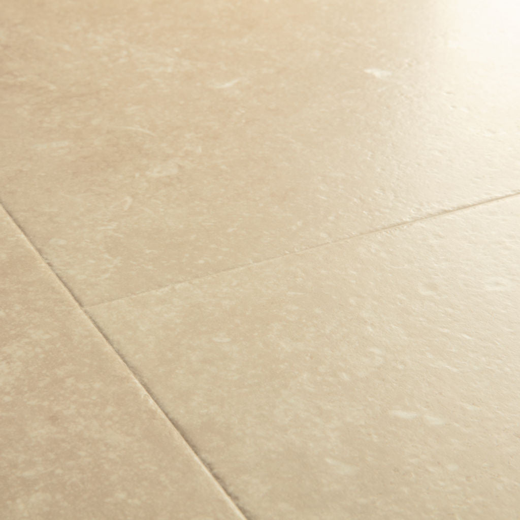 Quick‑Step Muse Limestone MUS5486 8mm Laminate Flooring (MUS5486) - Premium Quick-Step collection featuring luxury vinyl tile flooring with waterproof technology and easy click-fit installation