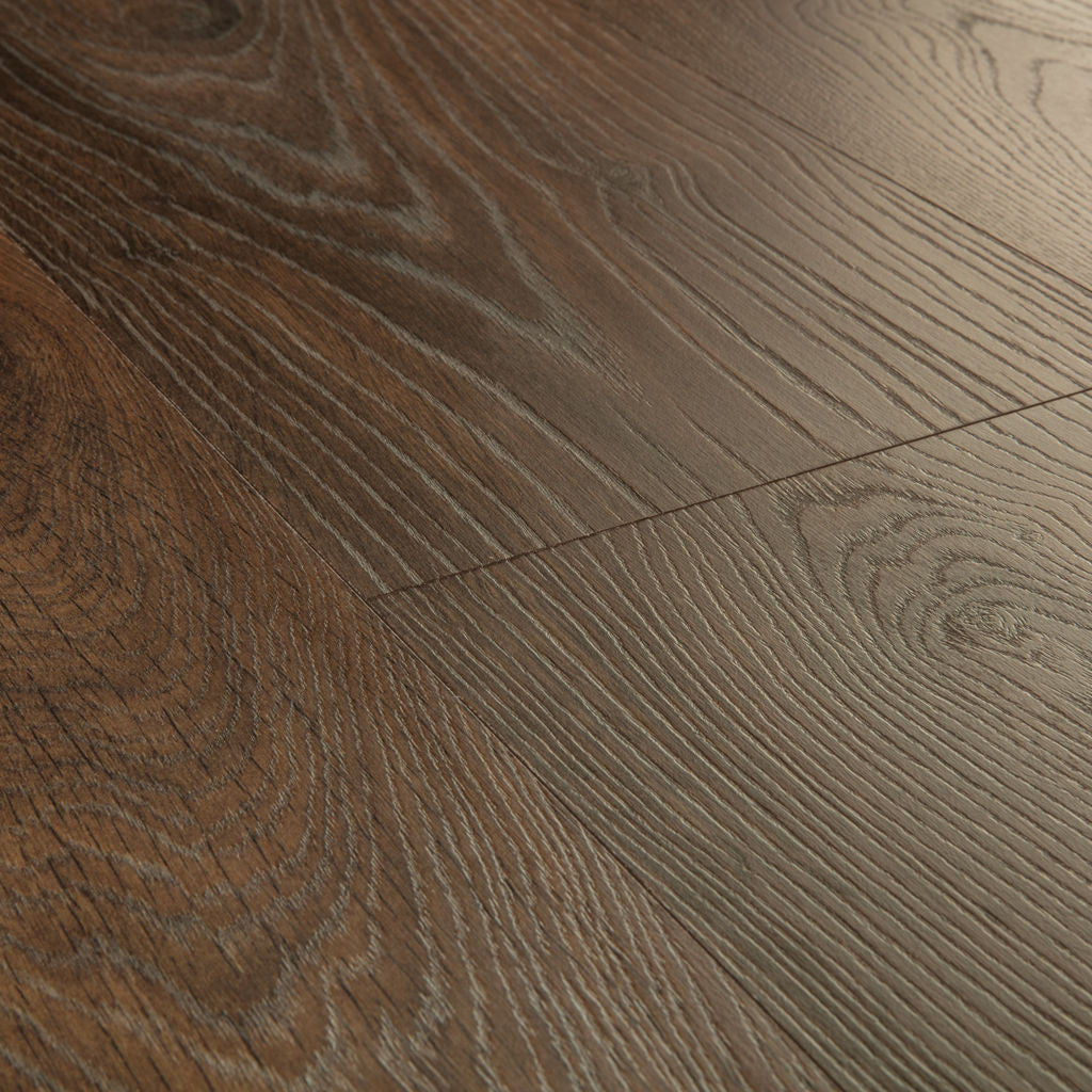 Quick-Step Classic Peanut Brown Oak CLM5800 8mm Laminate Flooring (CLM5800) - Premium Quick-Step collection featuring brown luxury vinyl tile flooring with waterproof technology and easy click-fit installation