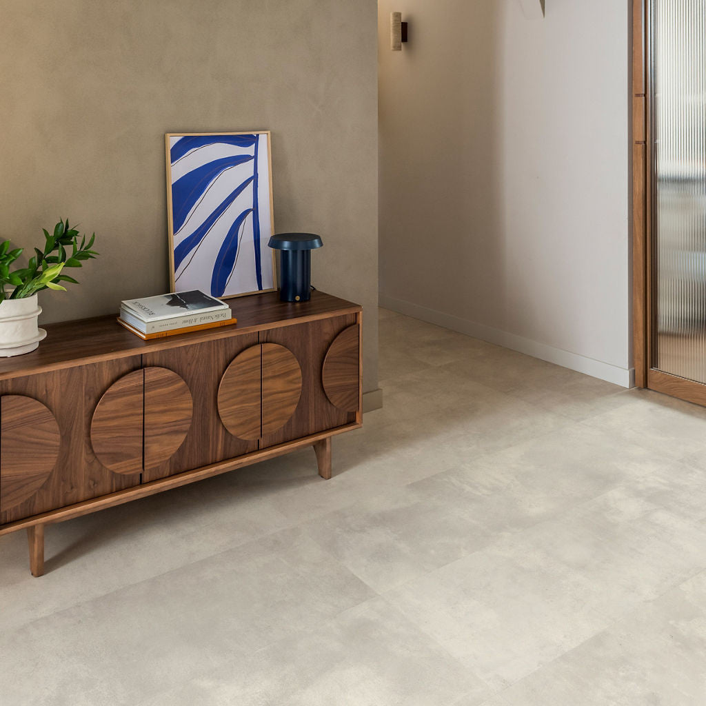 Quick‑Step Muse Stained Concrete MUS5491 8mm Laminate Flooring (MUS5491) - Premium Quick-Step collection featuring luxury vinyl tile flooring with waterproof technology and easy click-fit installation