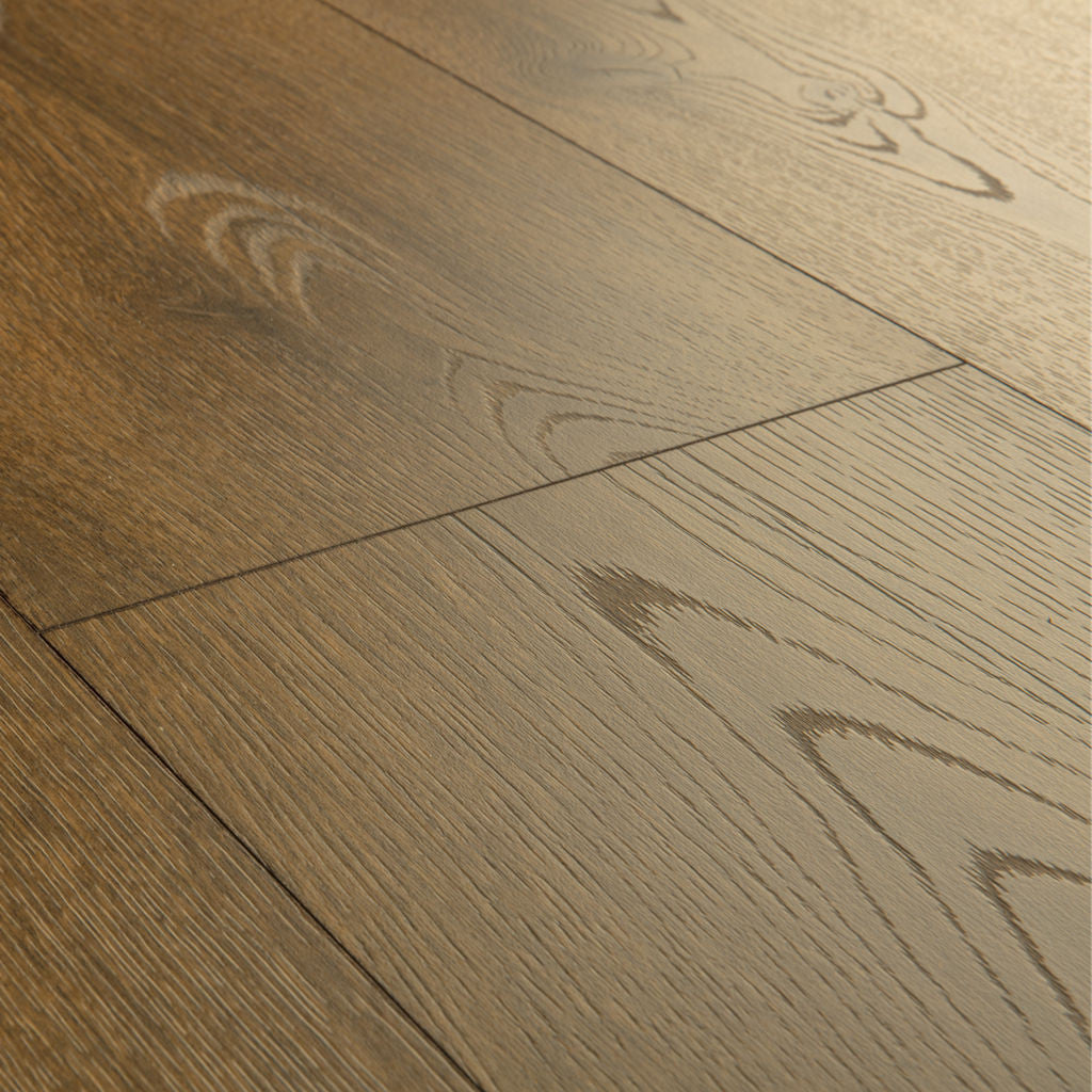 Quick-Step Classic Cocoa Brown Oak CLM5793 7mm Laminate Flooring (CLM5793) - Premium Quick-Step collection featuring brown luxury vinyl tile flooring with waterproof technology and easy click-fit installation
