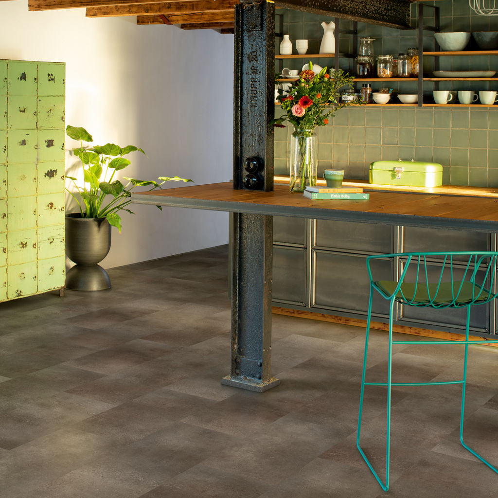 Quick-Step Alpha Vinyl Oro Oxidized Rock AVSTU40235 - Premium Quick-Step collection featuring luxury vinyl tile flooring with waterproof technology and easy click-fit installation