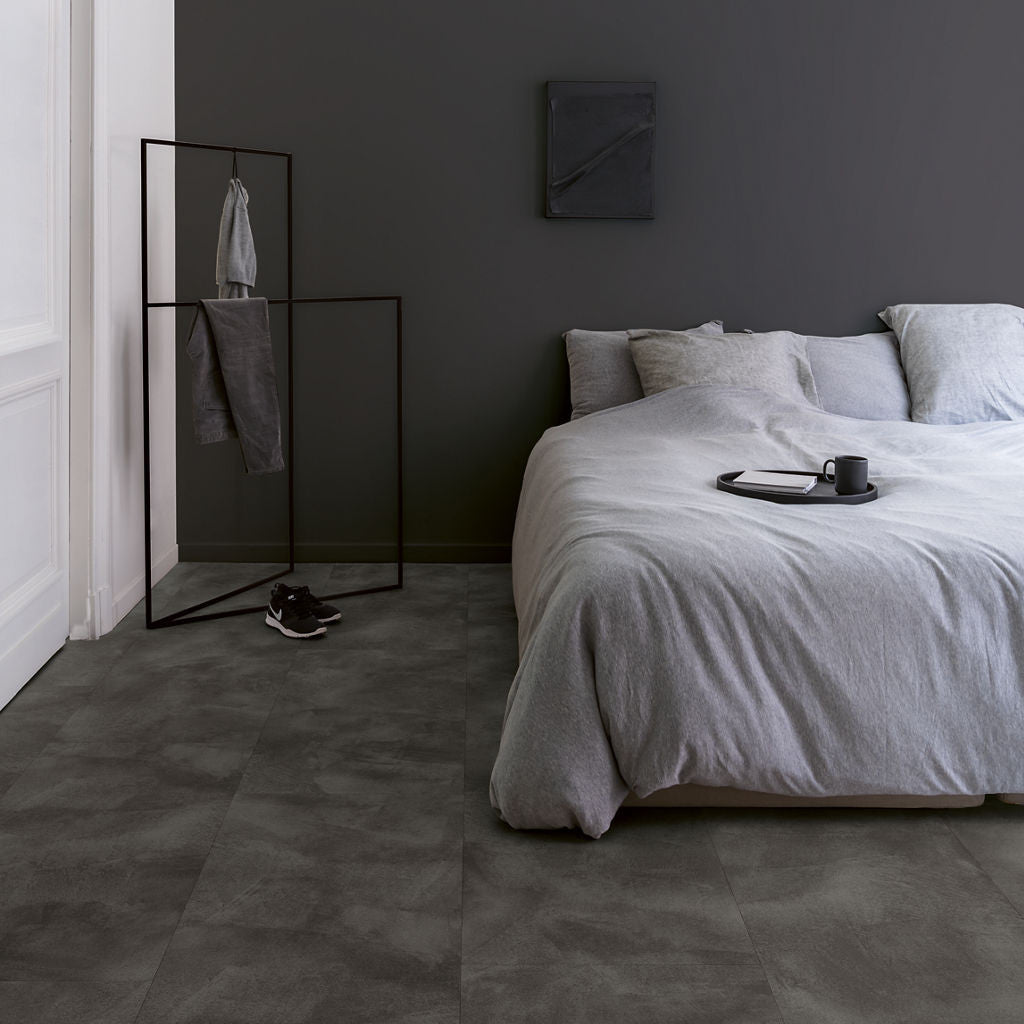 Quick-Step Alpha Vinyl Illume Soft Graphite AVMTU40326 - Premium Quick-Step collection featuring luxury vinyl tile flooring with waterproof technology and easy click-fit installation