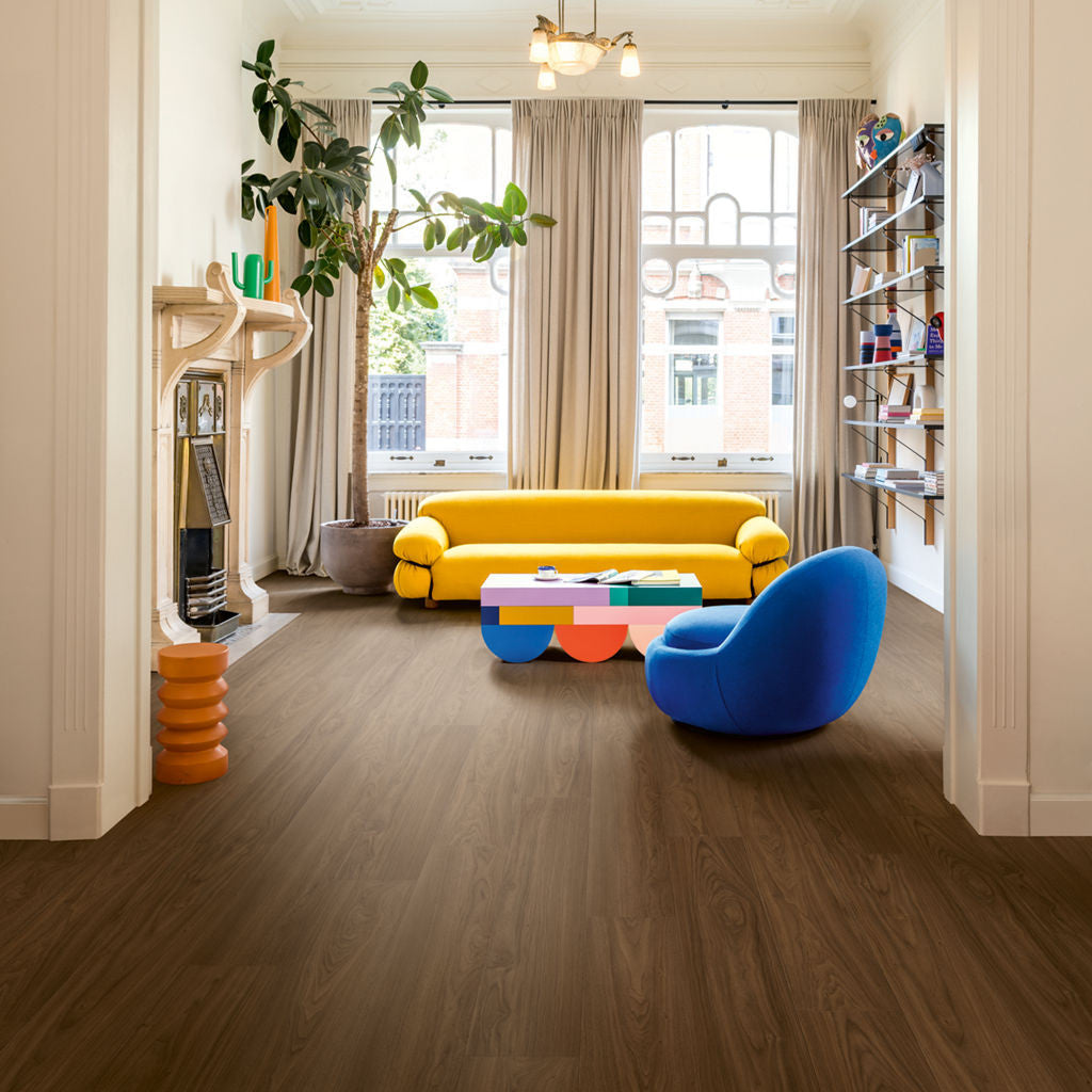 Quick-Step Capture Chic Walnut SIG4761 9mm Laminate Flooring (SIG4761) - Premium Quick-Step collection featuring luxury vinyl tile flooring with waterproof technology and easy click-fit installation