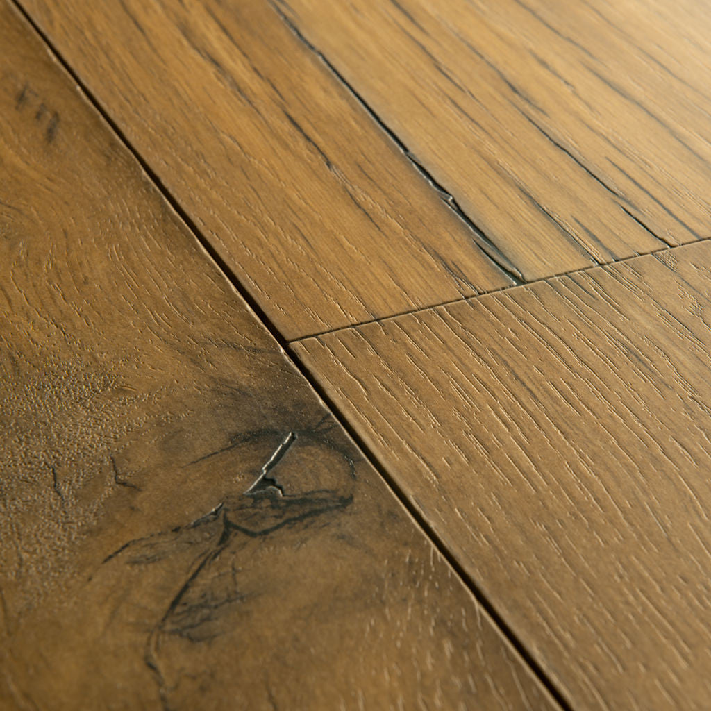 Quick-Step Capture Cracked Oak Natural SIG4767 9mm Laminate Flooring (SIG4767) - Premium Quick-Step collection featuring oak luxury vinyl tile flooring with waterproof technology and easy click-fit installation