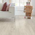 Quick-Step Alpha Bloom – Cotton Oak White Blush LVT Flooring (AVMPU40200) - Premium Alpha Bloom collection featuring oak luxury vinyl tile flooring with waterproof technology and easy click-fit installation