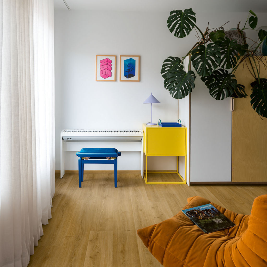 Quick-Step Alpha Bloom – Botanic Smoked Oak LVT Flooring (AVMPU40238) - Premium Alpha Bloom collection featuring oak luxury vinyl tile flooring with waterproof technology and easy click-fit installation
