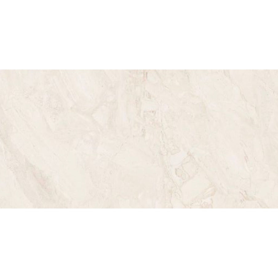 Tuscany Beige Stone Effect Gloss Porcelain Tile 60x120cm soft Beige limestone effect tile large format porcelain floor tile - tile face