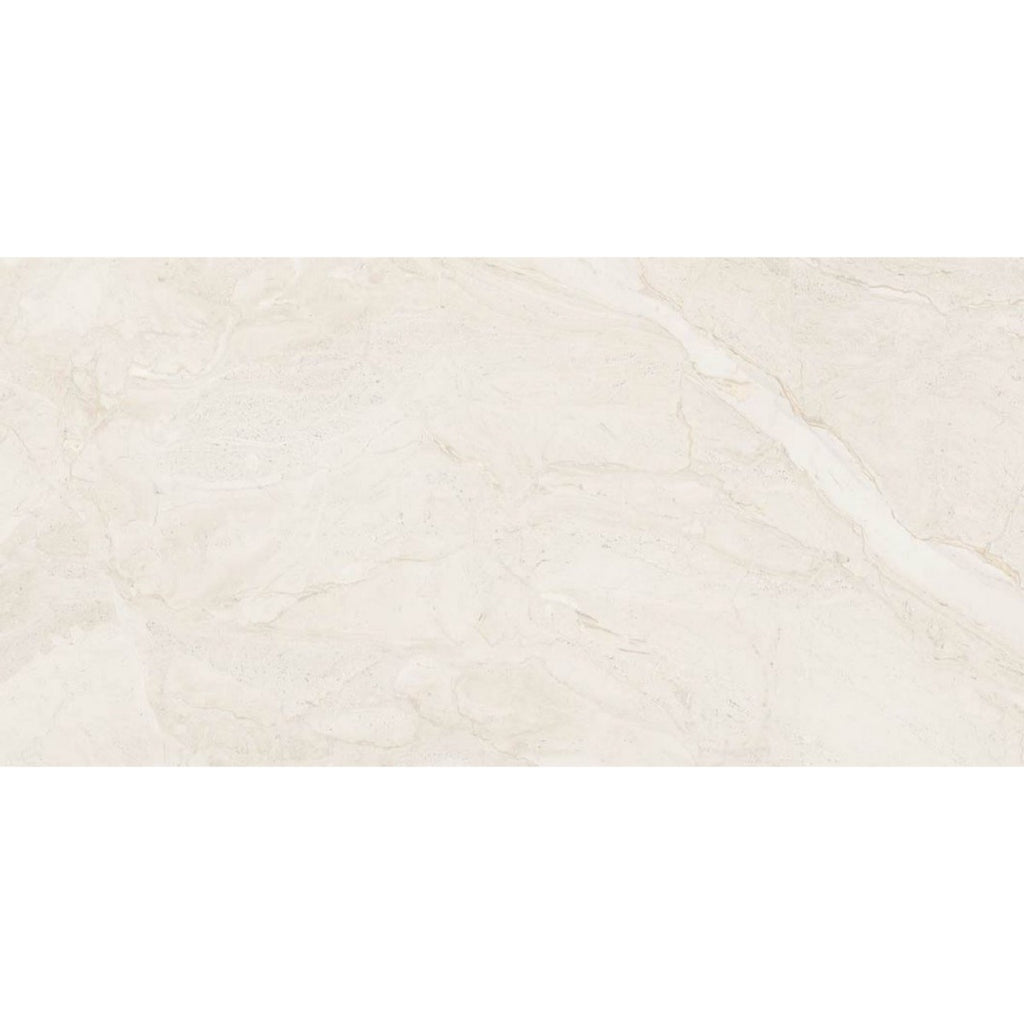 Tuscany Beige Stone Effect Gloss Porcelain Tile 60x120cm soft Beige limestone effect tile large format porcelain floor tile - tile face