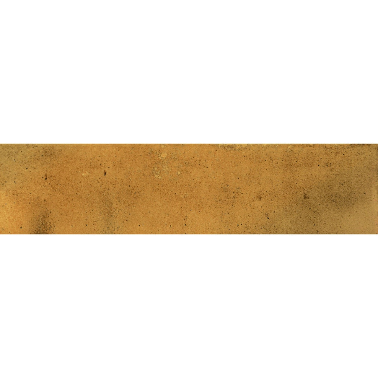 Textured surface of Urban Yellow Glossy Metro Wall Tile with rich golden hues and natural variation under a smooth glazed finish.