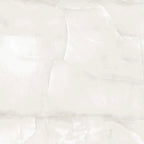 Zen White Polished Onyx-Effect Porcelain Tile