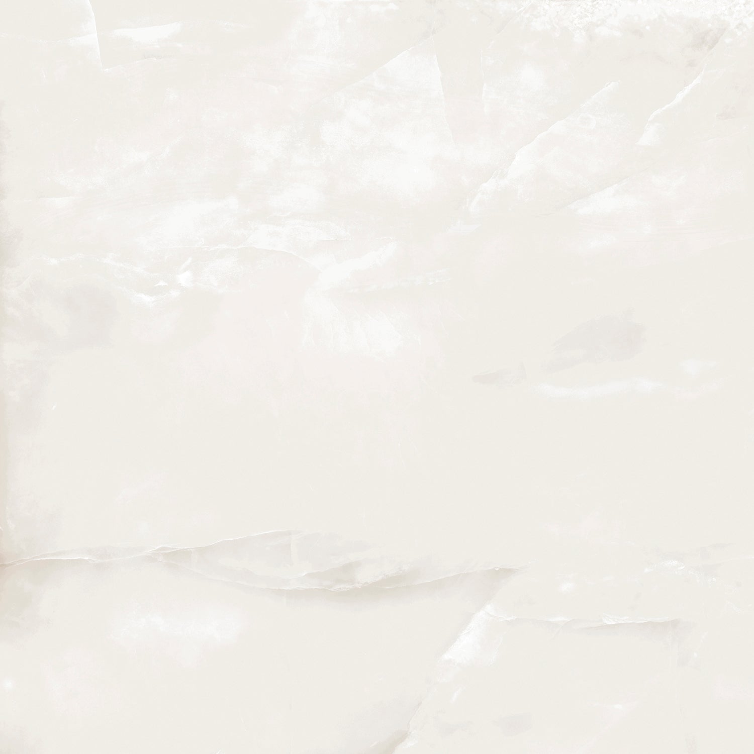 Zen White Polished Onyx-Effect Porcelain Tile
