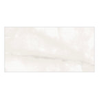 Zen White Polished Onyx-Effect Porcelain Tile — tile face
